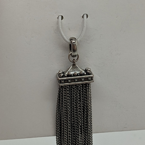 Kendra Scott antique silver square tassel charms - Picture 2 of 6